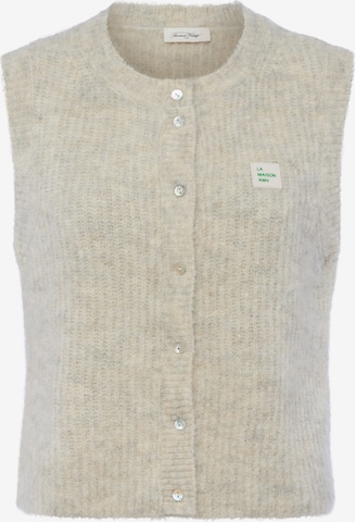 AMERICAN VINTAGE Knit cardigan ' East ' in Grey: front