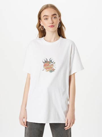 Nasty Gal Shirt in White: front
