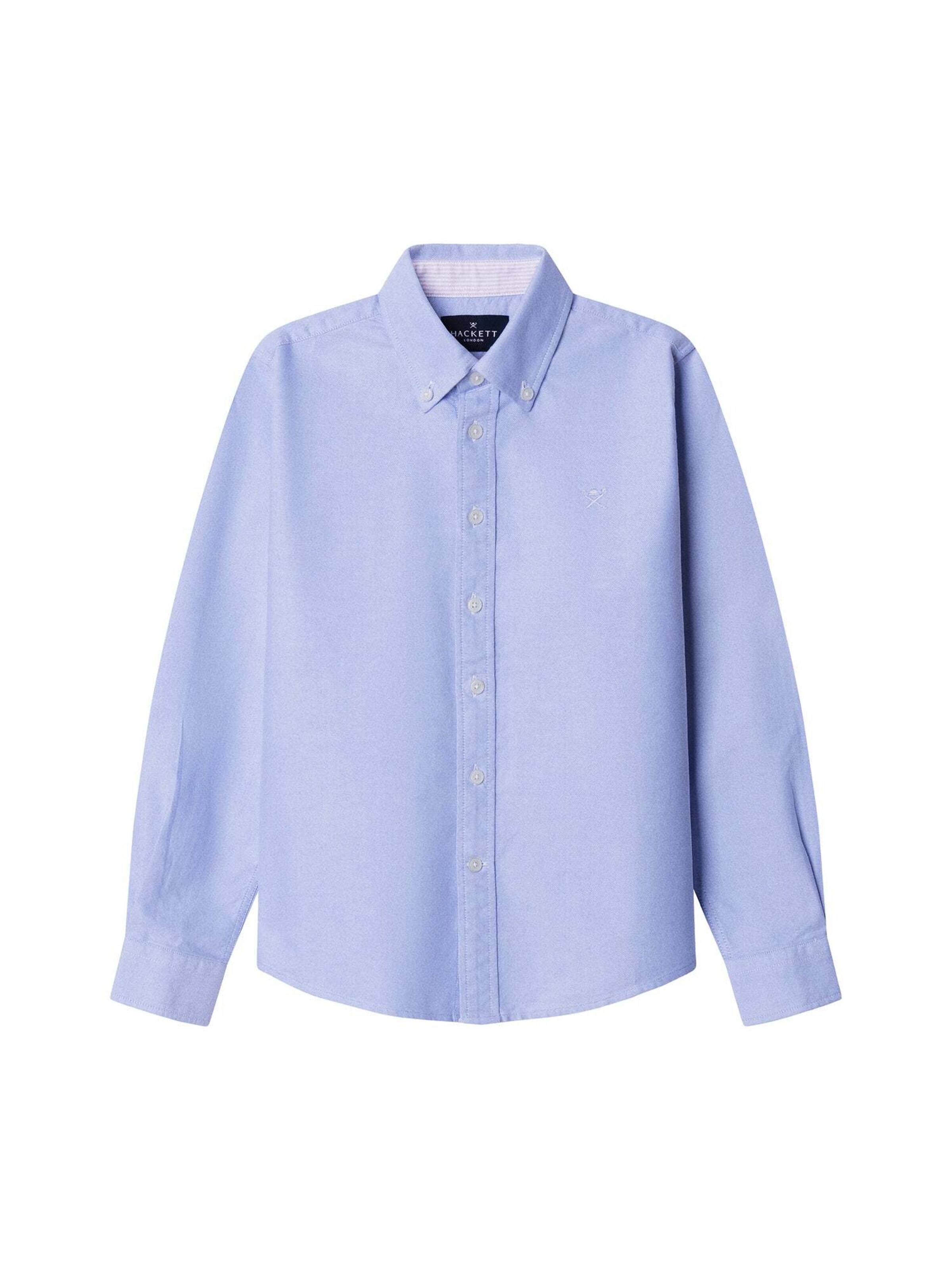 Hackett London Regular Fit Hemd 'Ess' in Blau: Vorderseite