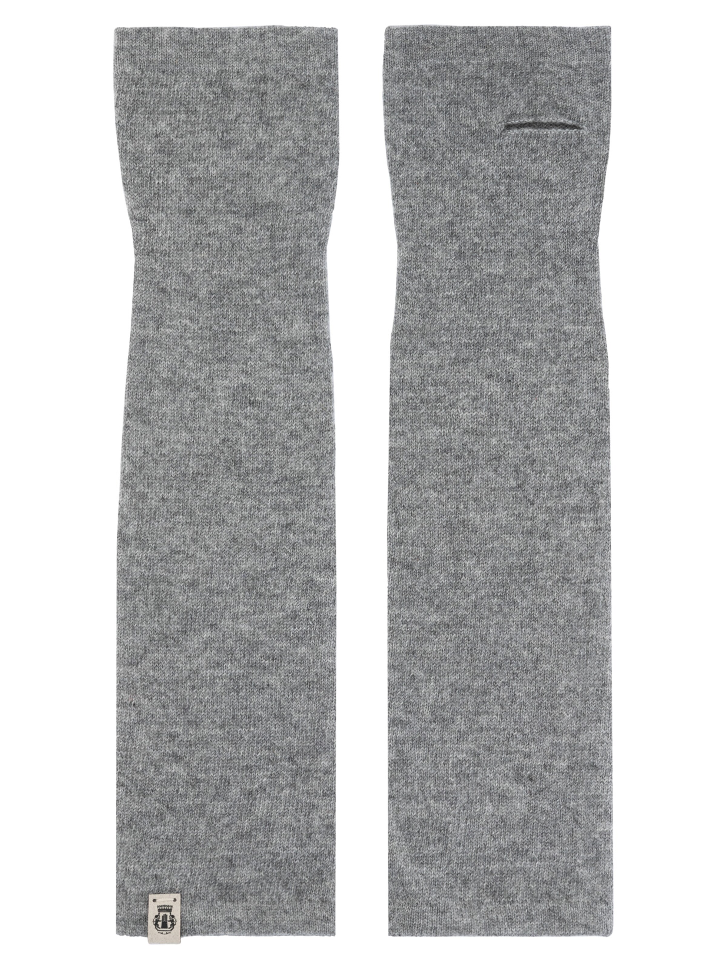 Roeckl Handwarmers 'PURE CASHMERE' in Grijs: voorkant