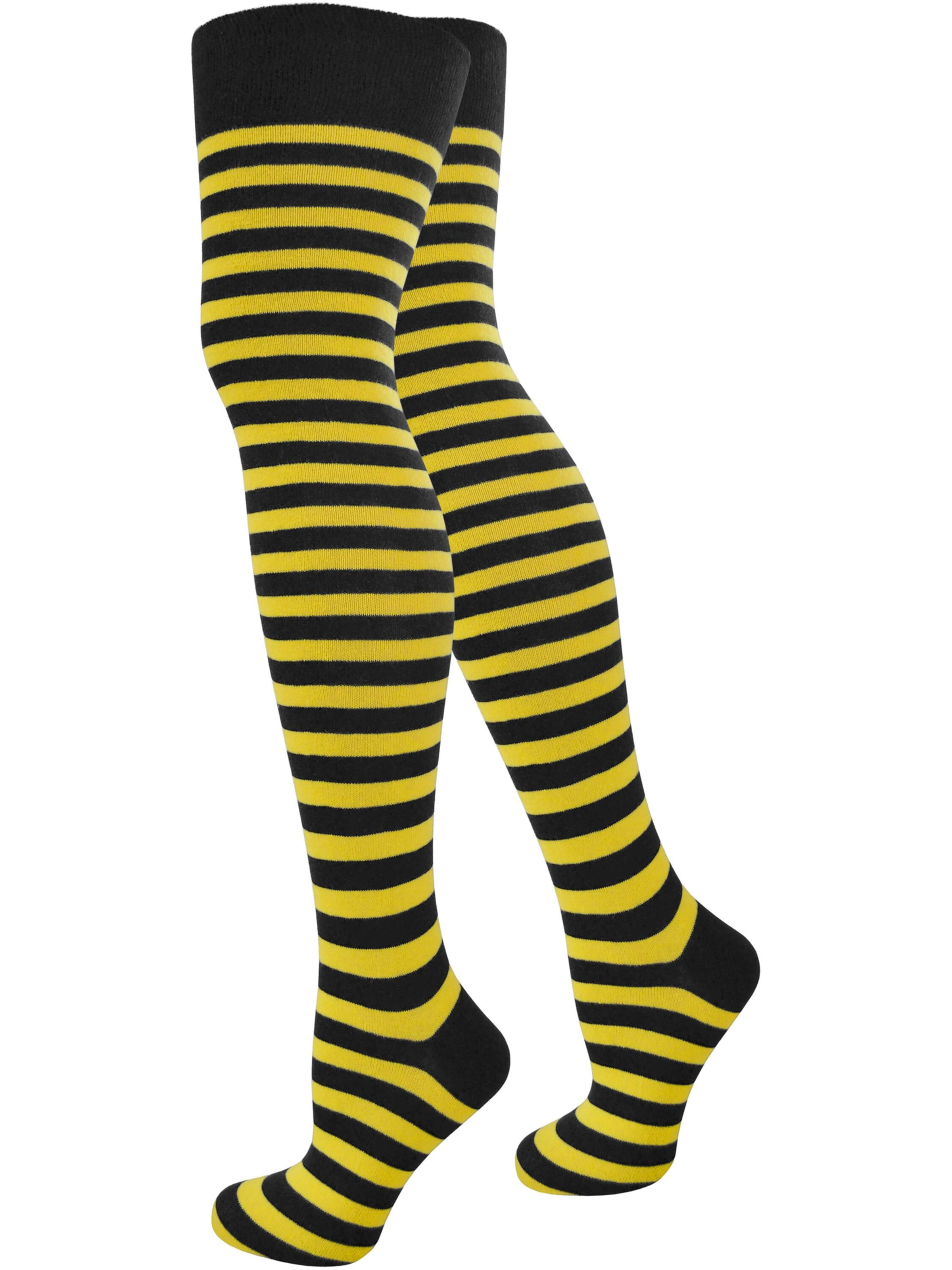 Chaussettes montantes normani en noir : devant