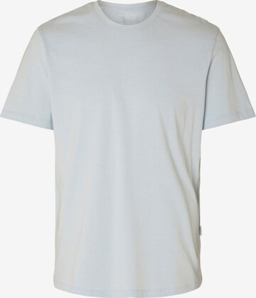 T-Shirt SELECTED HOMME en bleu : devant