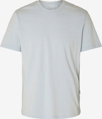 T-Shirt SELECTED HOMME en bleu : devant