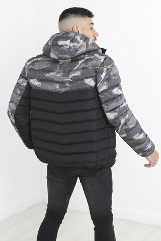 BRAVE SOUL Winter Jacket 'Cyiber' in Grey