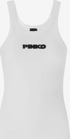 PINKO - Top 'BLUE LAGOON COSTINA' en blanco: frente