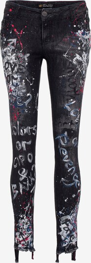 CIPO & BAXX Jeans 'WD389' in rot / schwarz / weiß, Produktansicht