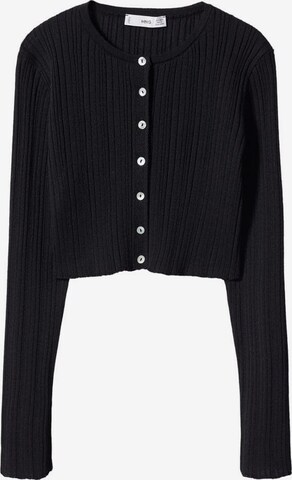 MANGO Knit Cardigan 'Paulina' in Black: front