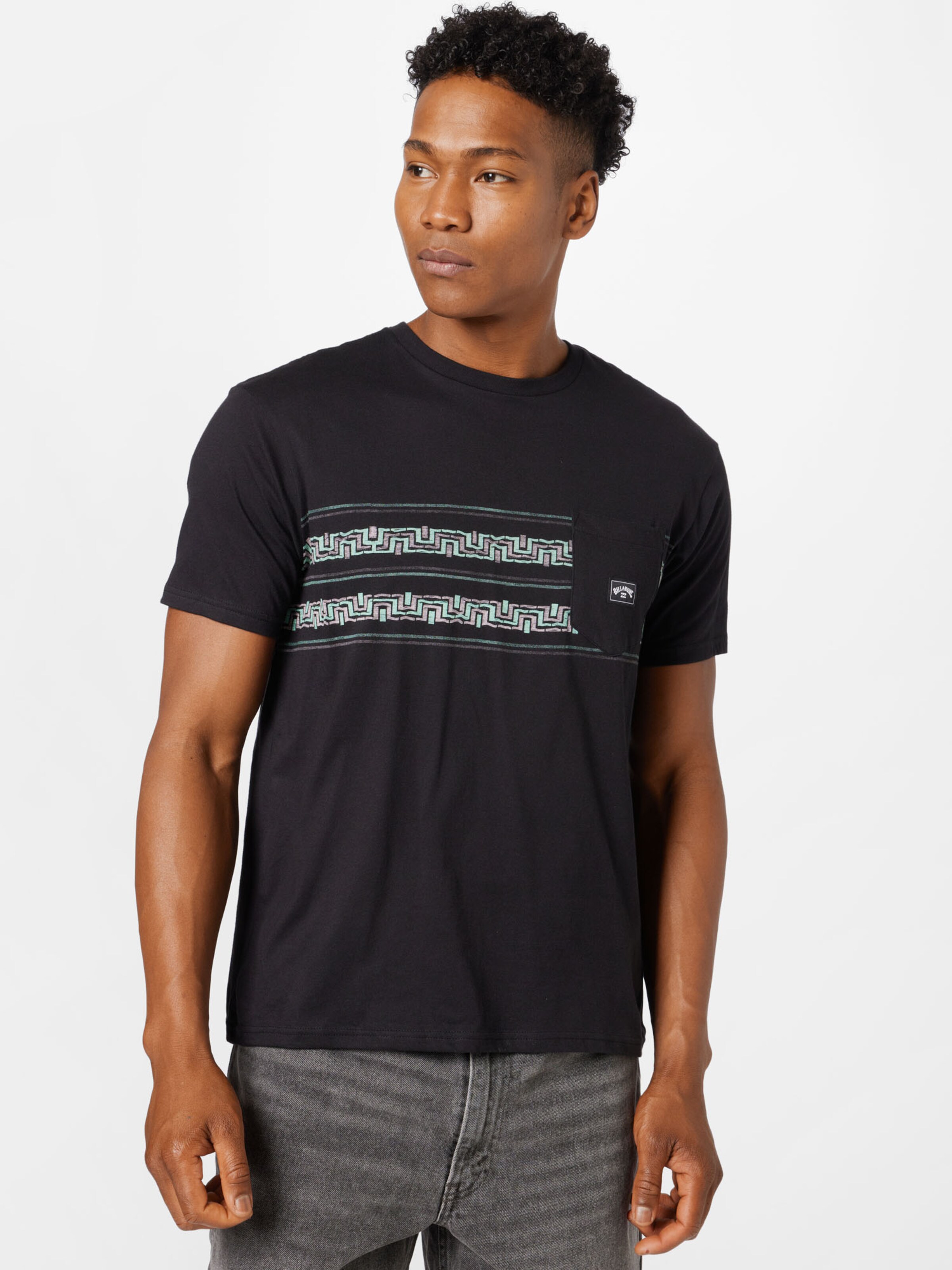 Männer Shirts BILLABONG T-Shirt 'Spinner' in Schwarz - GB25250