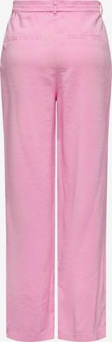 ONLY Wide leg Pleat-Front Pants 'Aris' in Pink