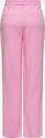 ONLY Wide leg Pleat-front trousers 'Aris' in Pink