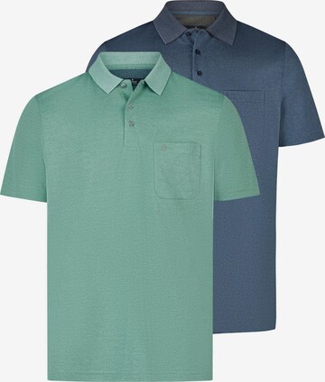 Ragman Shirt 'Basic' in Green: front