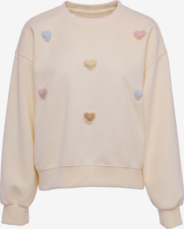 Sweat-shirt 'Pop' MYMO en beige : devant