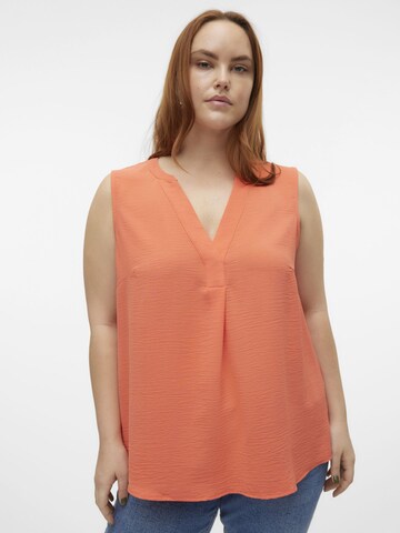 Vero Moda Curve Blouse 'ELVA' in Rood: voorkant