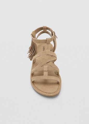 MANGO KIDS Sandals 'Flecos' in Brown