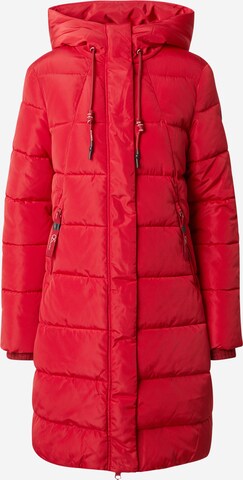 QS Χειμερινό παλτό σε κόκκινο: μπροστά