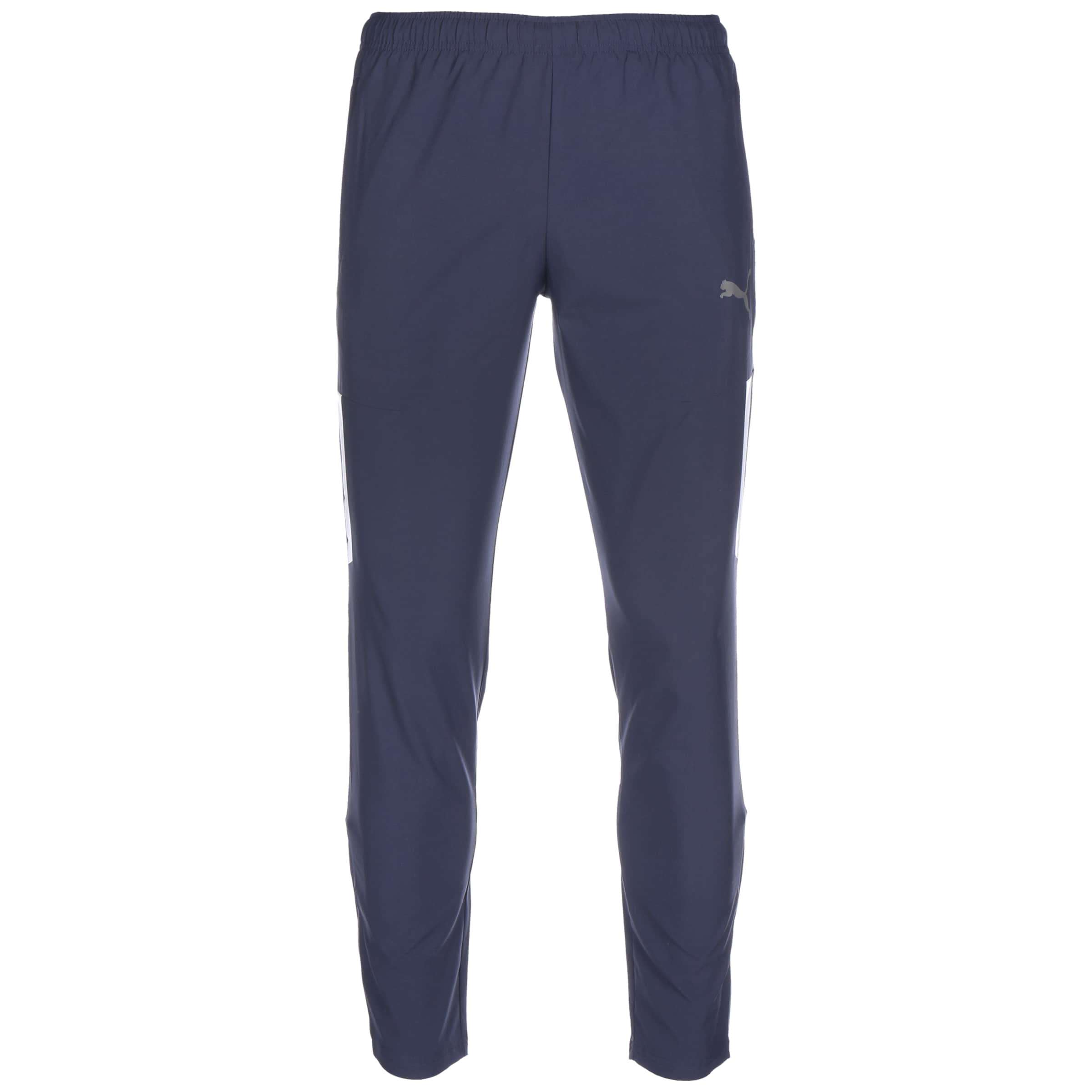 PUMA Calças de desporto 'TeamLiga' em navy / prata, Vista do artigo