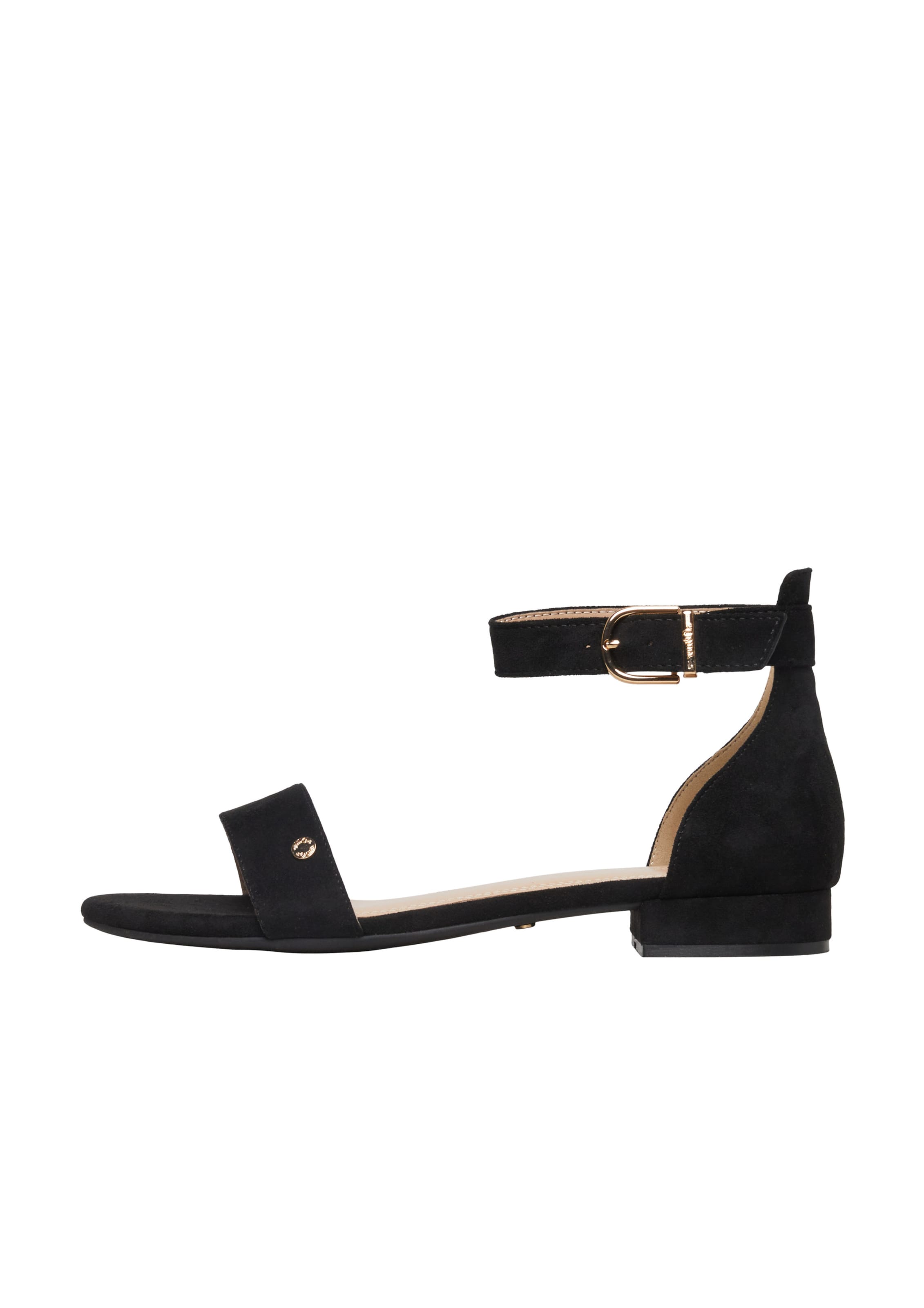 s.Oliver Sandal in Black: front