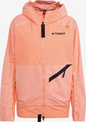 Veste outdoor ADIDAS TERREX en orange : devant