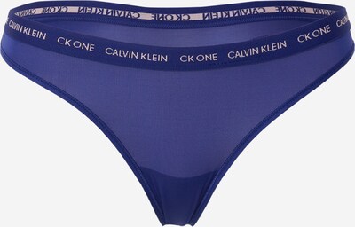 Calvin Klein Underwear Стринг в синьо / бяло, Преглед на продукта