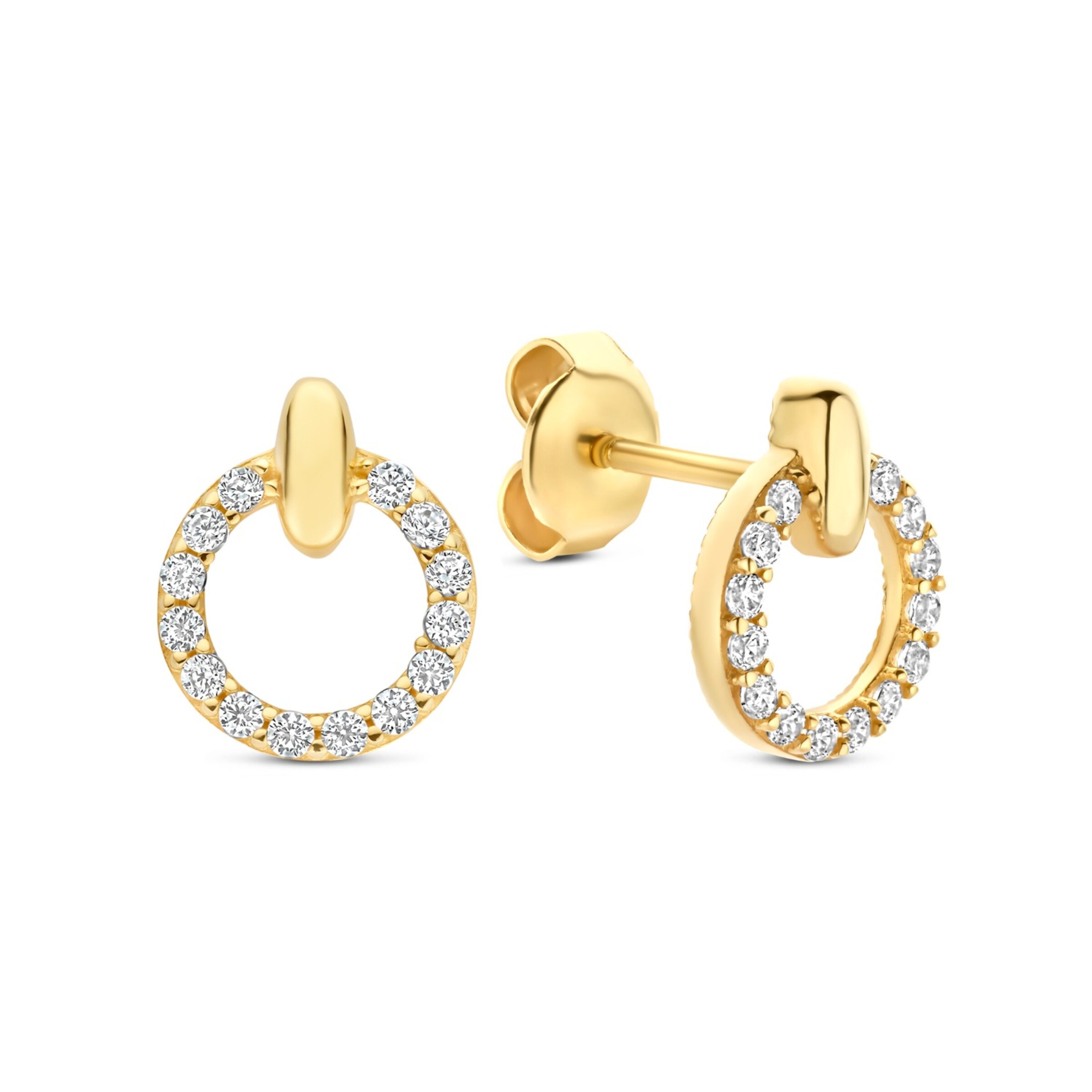 Beloro Jewels Earrings in Gold: front
