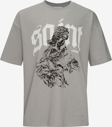 Multiply Apparel Shirt 'Saint' in Grey: front