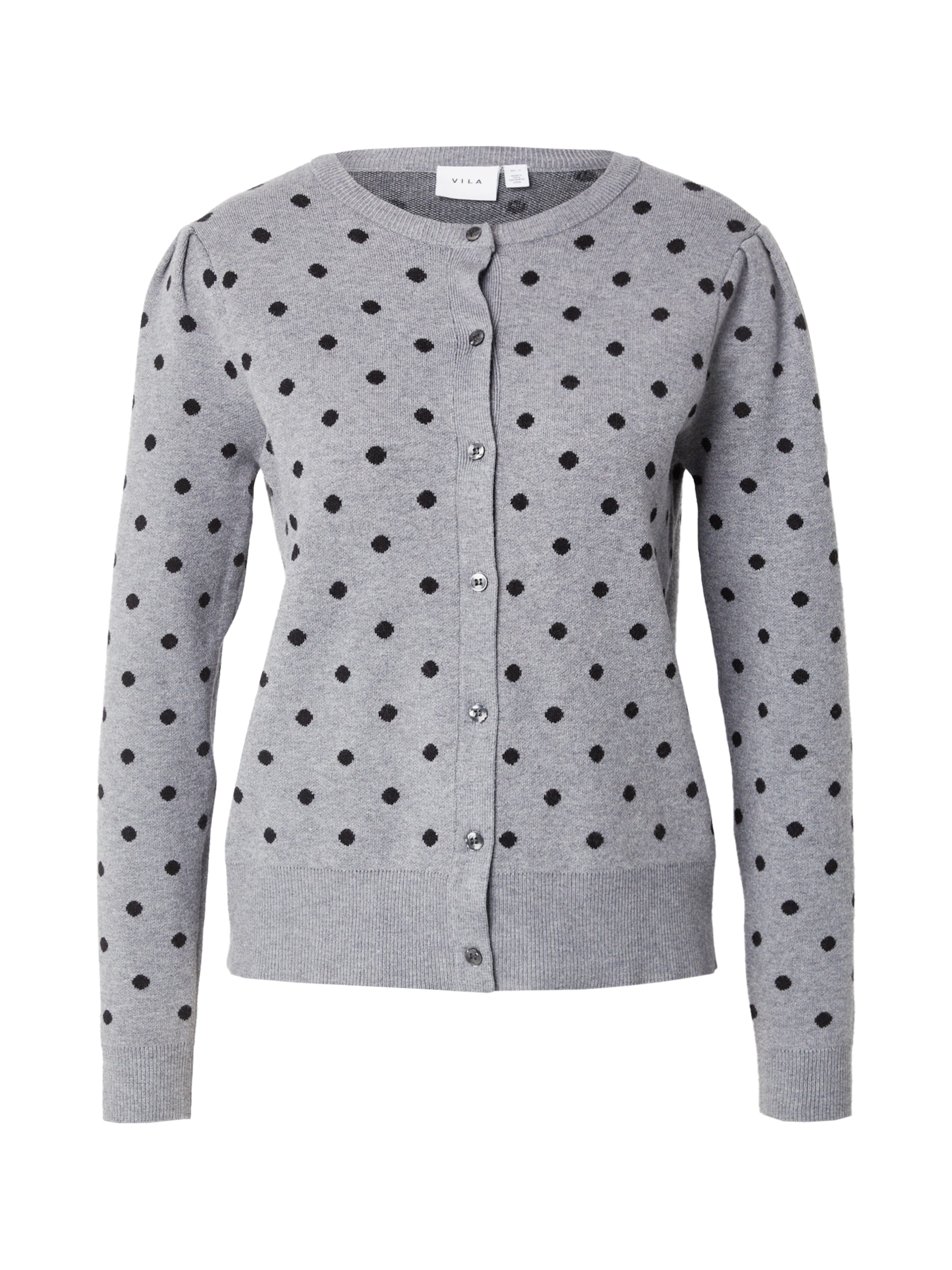 VILA Knit cardigan 'VIFeya' in Grey: front