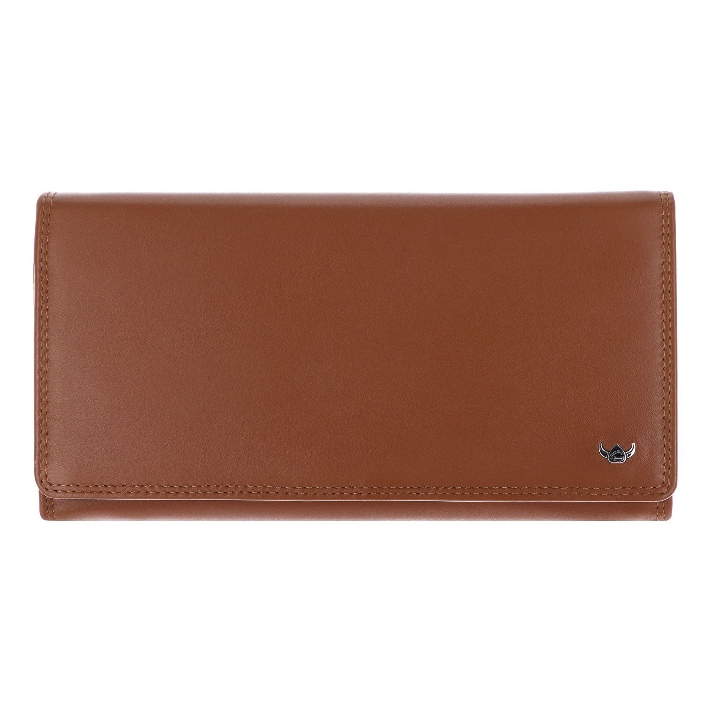 Porte-monnaies 'Polo' GOLDEN HEAD en marron : devant