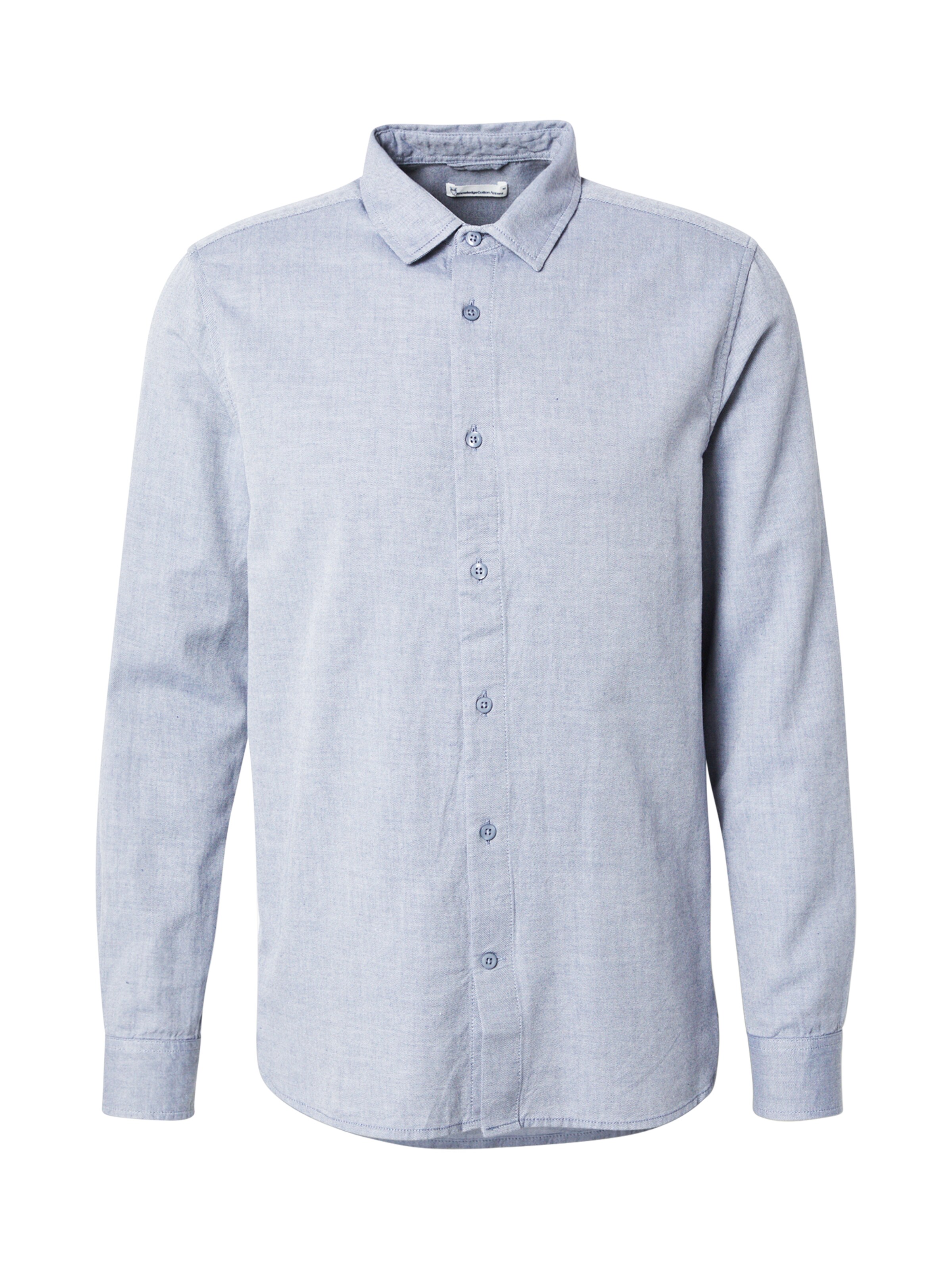 Coupe regular Chemise KnowledgeCotton Apparel en bleu : devant