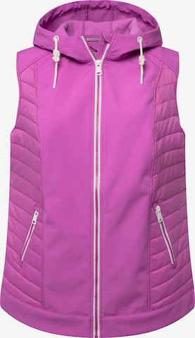 Ulla Popken Sports Vest in Purple: front