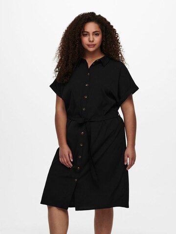 Robe-chemise 'Diega' ONLY Carmakoma en noir : devant