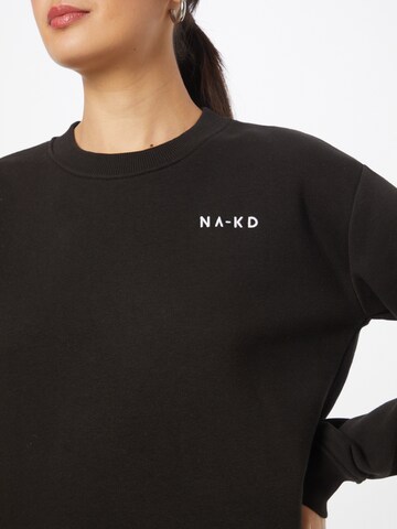 NA-KD Sweatshirt i sort