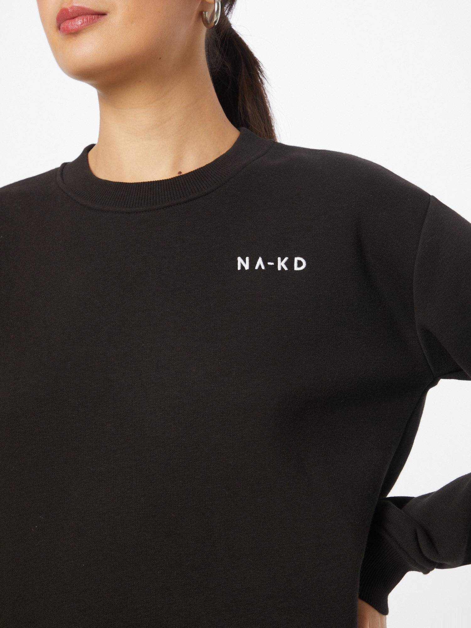 NA-KD Sweatshirt in Schwarz 