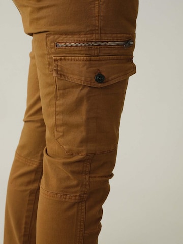 Effilé Pantalon cargo 'Danakil' Deeluxe en marron