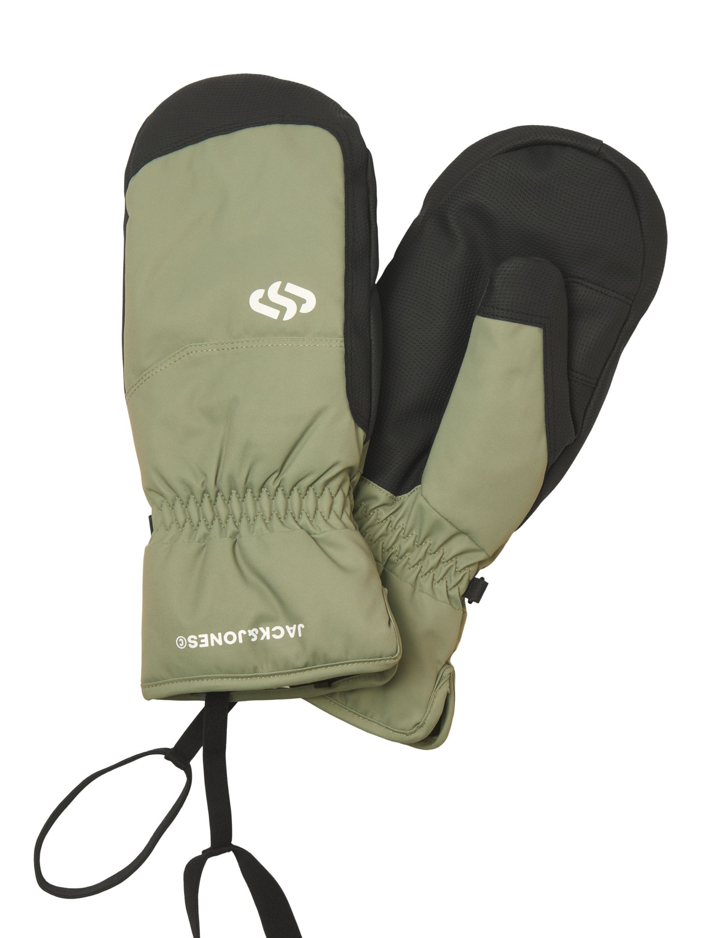 Jack & Jones Junior - Luvas 'JACPEISEY' em verde: frente