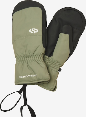 Jack & Jones Junior - Luvas 'JACPEISEY' em verde: frente