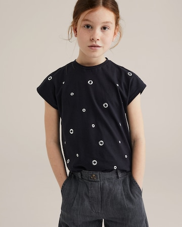 WE Fashion - Camiseta en negro: frente