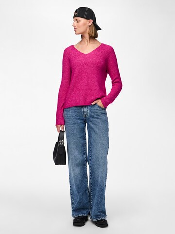 PIECES Sweter 'PCEllen' w kolorze różowy