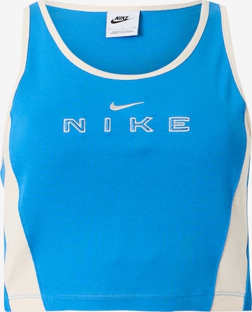 Nike Sportswear Топ в синьо: отпред