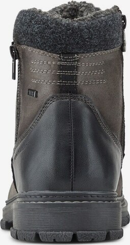 TOM TAILOR Lace-Up Boots in Grey