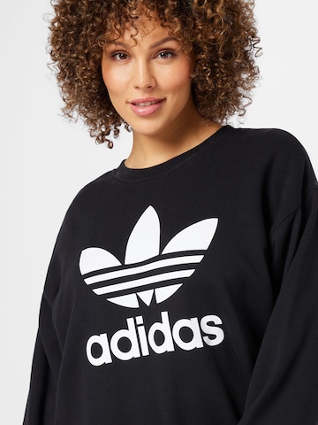 ADIDAS ORIGINALS Sweatshirt 'Trefoil Crew ' in Zwart