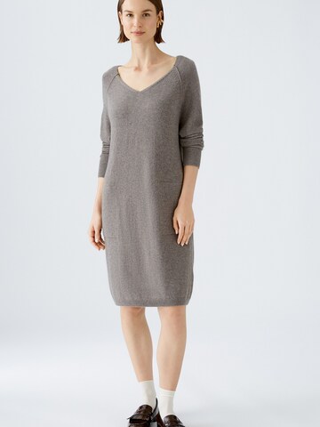 OUI Knitted dress in Grey: front