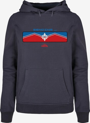 ABSOLUTE CULT Sweatshirt 'Captain Marvel' in Blau: predná strana