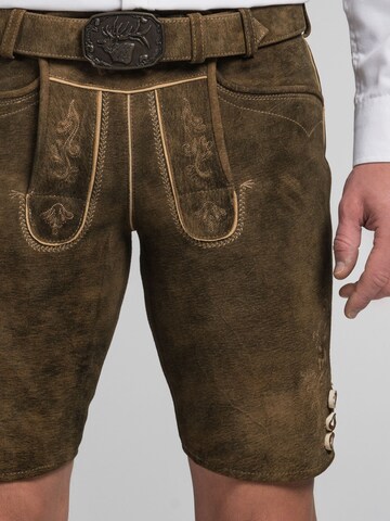 SPIETH & WENSKY Regular Traditional Pants 'Rampoldi' in Brown