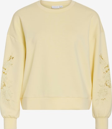Sweat-shirt 'VISiffi' VILA en jaune : devant
