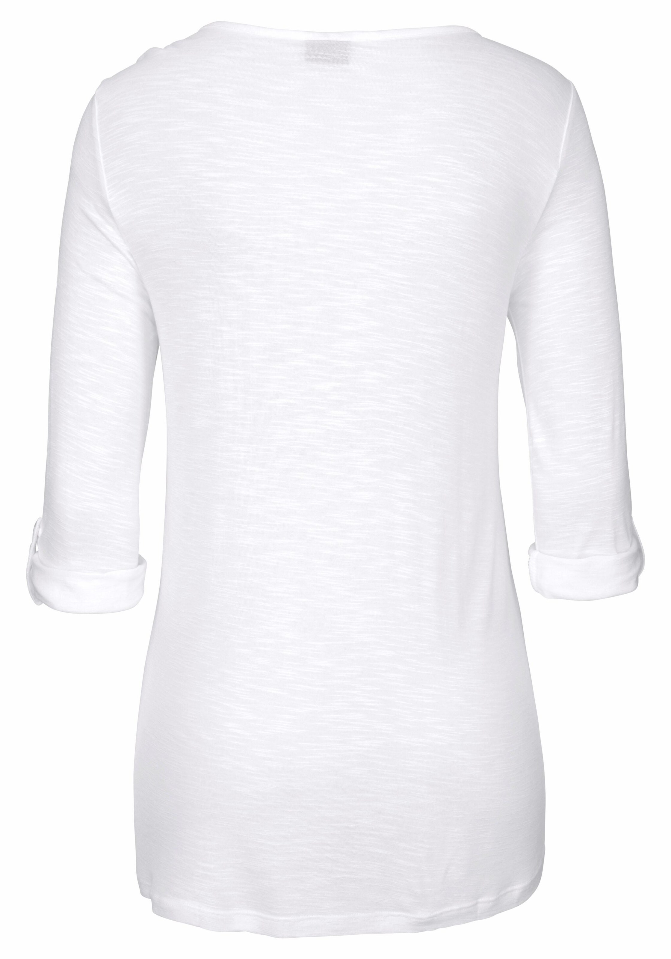 BUFFALO Тениска в бяло