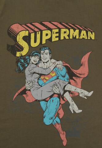 Recovered Shirt 'Superman Comic Graphic' in Brown