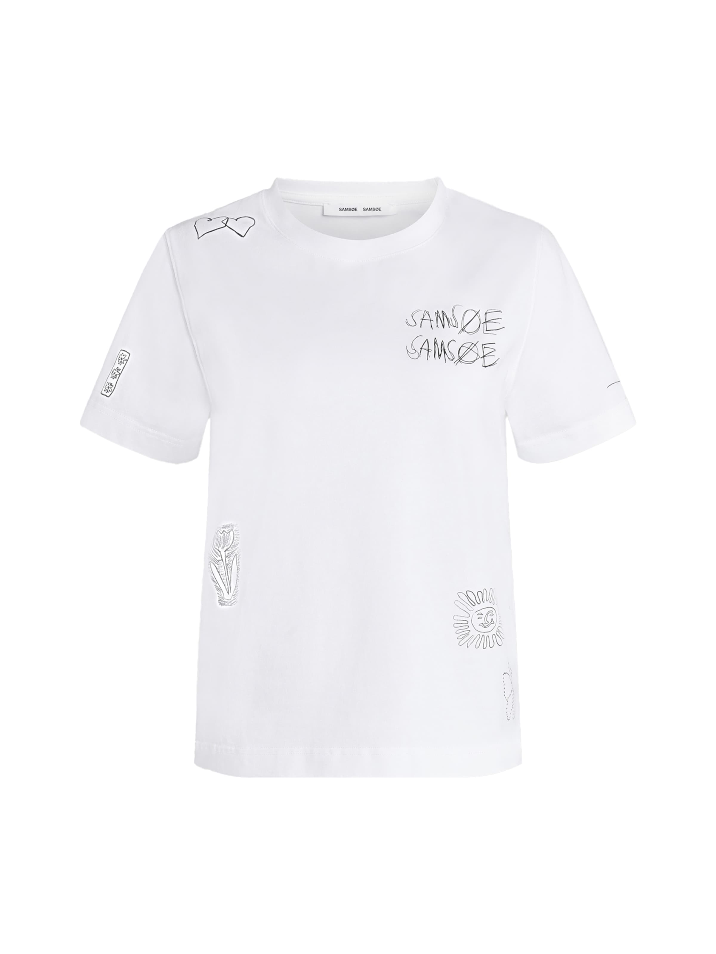 Samsøe Samsøe - Camiseta 'Sacamino' en blanco: frente