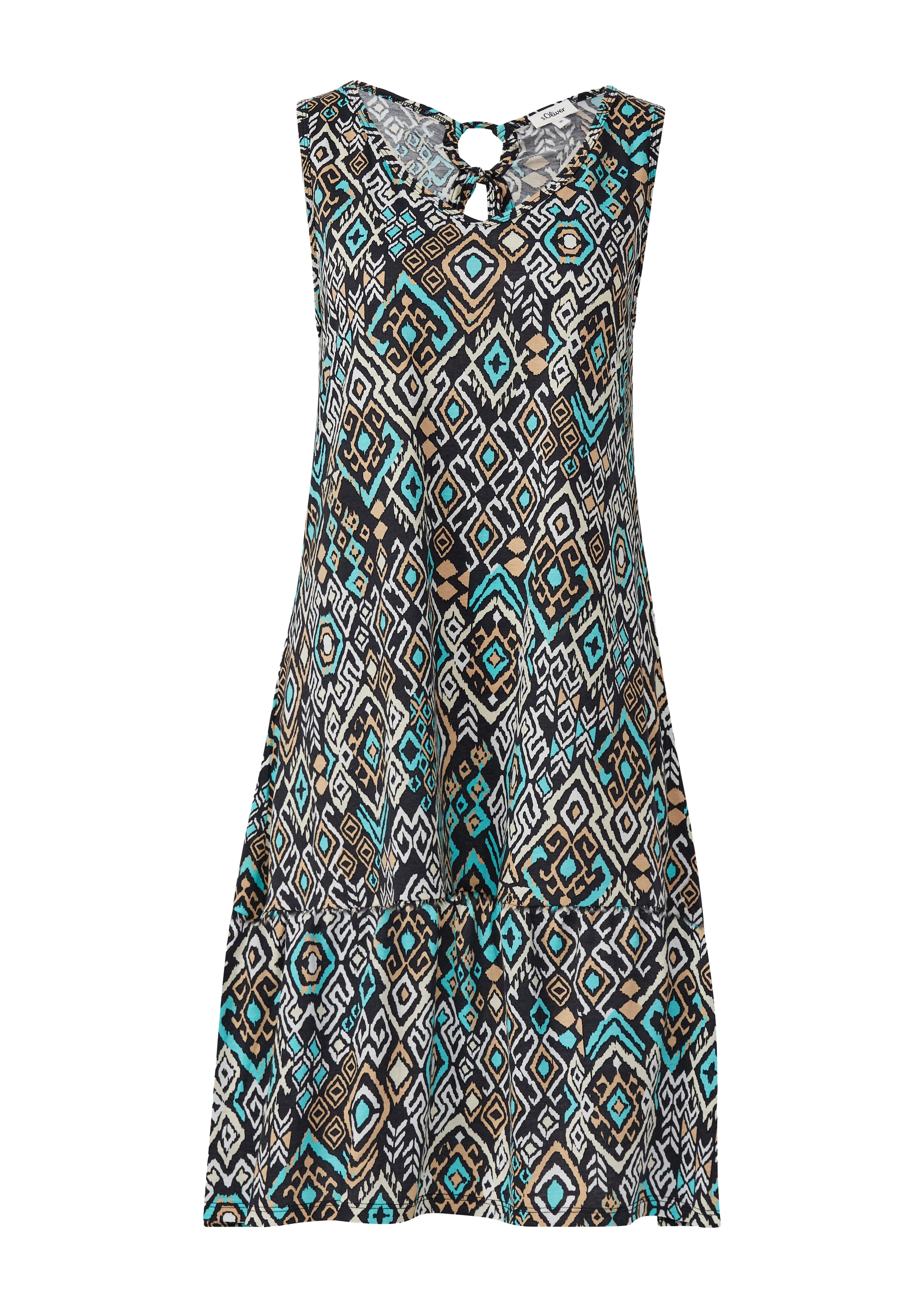 s.OliverLjetna haljina - crna boja: prednji dio