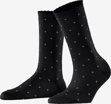 FALKE Socken 'Spike Dot' in Schwarz: Vorderseite