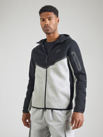 Veste de survêtement 'TECH FLEECE' Nike Sportswear en noir : devant